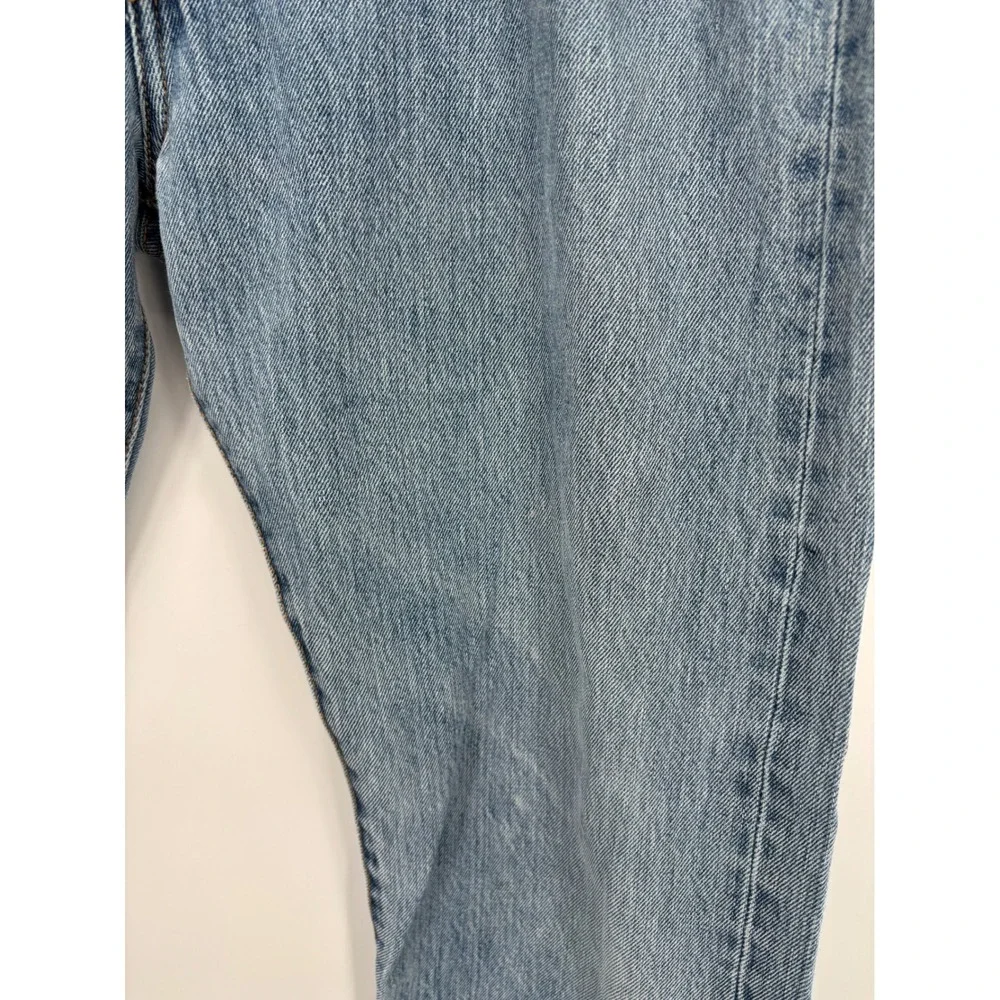 Levis 501 Men's 36x32 Jeans Faded Distressed Y2K era Grunge-Working Blue Denim